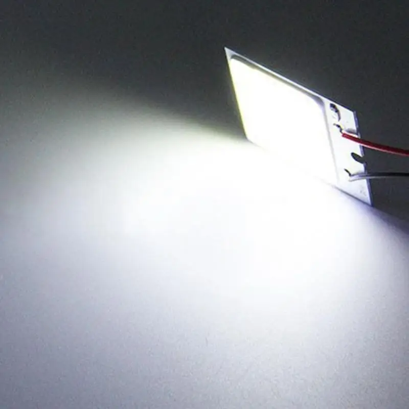 Авто светодиодный светильник Cob 48 SMD чип супер белая лампа для чтения 12 В светодиодная купольная лампа Светодиодная лампа автомобиля светильник светодиод светильник панели