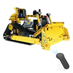 535 шт./компл. DIY инженерный грузовик строительные блоки игрушки Кирпичи дистанционное управление 2.4g строительство трактор игрушки Дети
