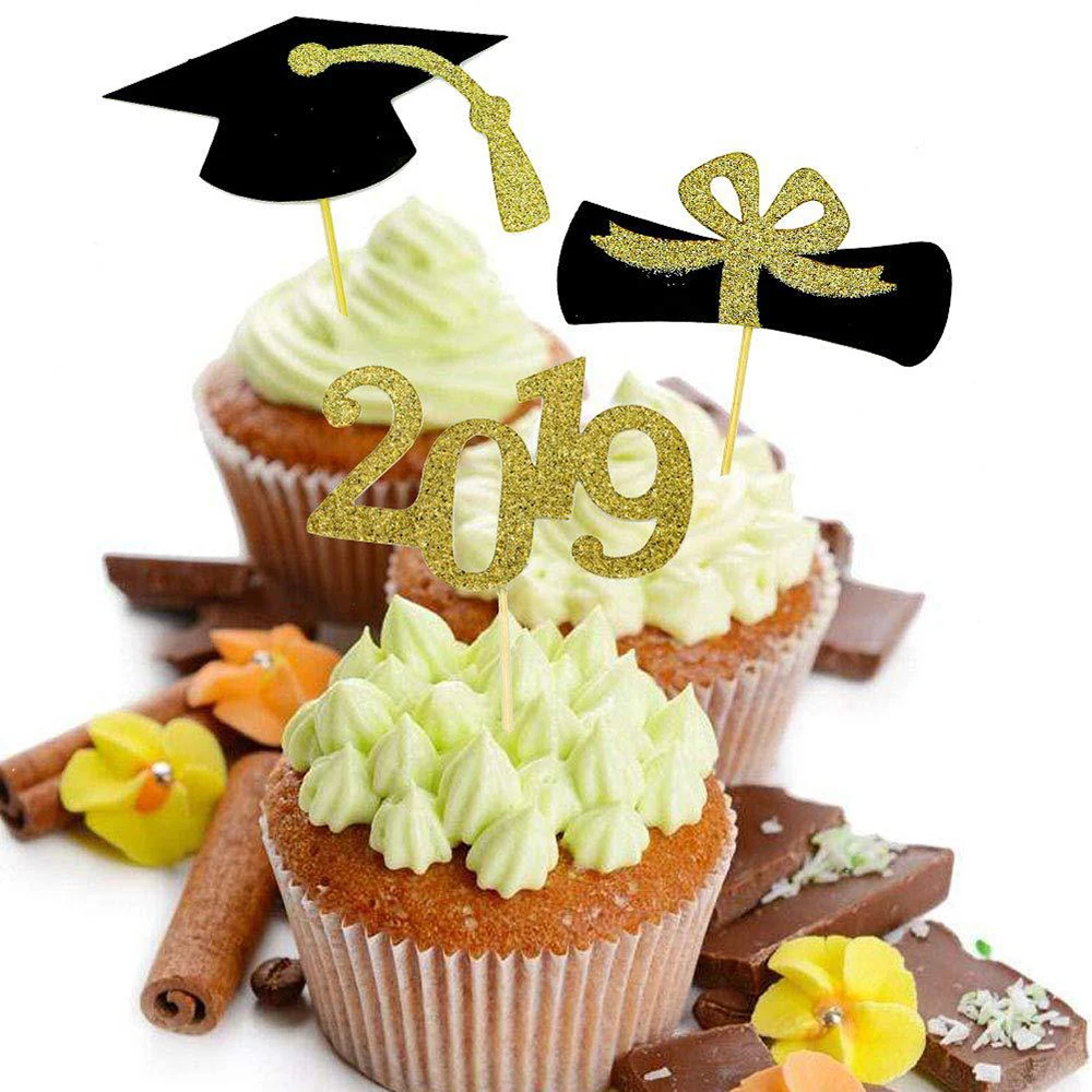 

48 pcs Booth Card Props Party Supplies Birthday Graduation Diploma Cake Decoration