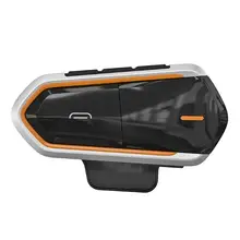 QTBE6 Moto Senza Fili di Bluetooth Auricolari Casco Interfono BT intercomunicador auricolari Interphone Walkie-talkie