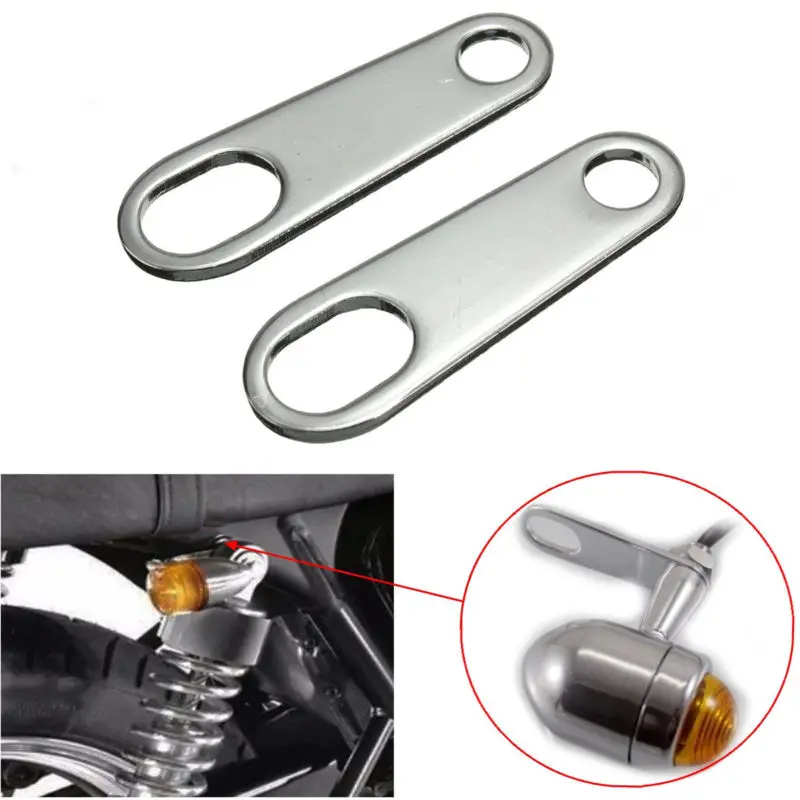 

Turn Signal Light Shock Bracket For Motorcycle Custom Bobber Cafe Racer Black/Silver 6.8cm/2.68'' Brand New And High Qaulity