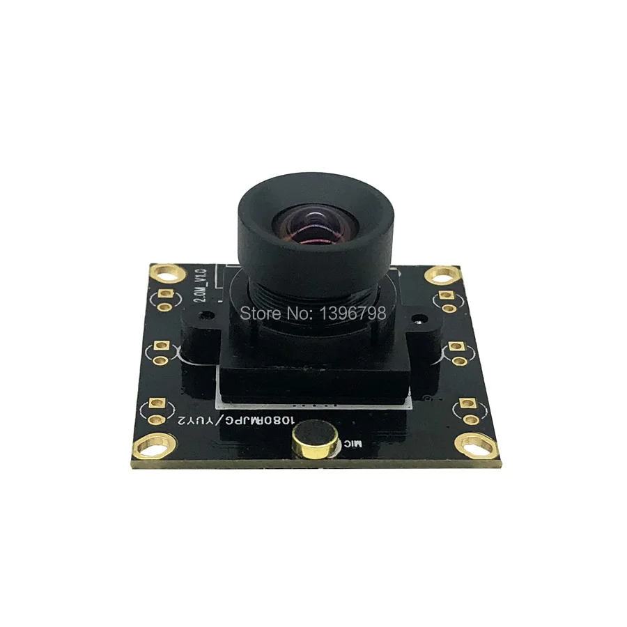 

PU`Aimetis 32*32mm Zero distortion Mini Surveillance camera 1080P HD Linux UVC Webcam 30fps 2MP USB Camera Module Support audio
