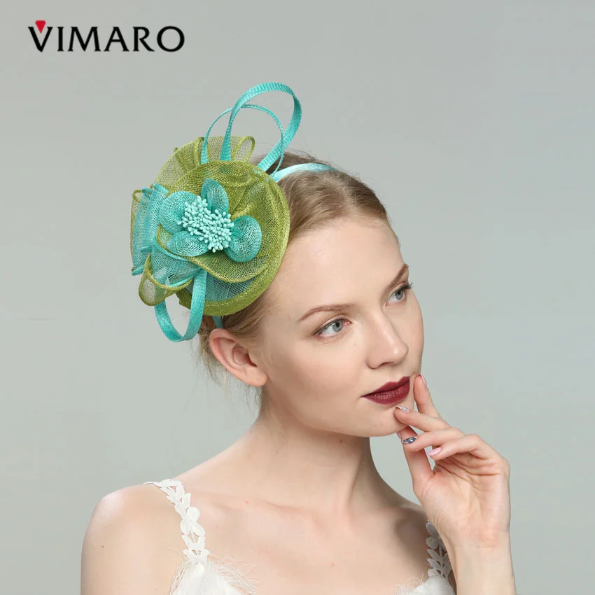VIMARO Green Hair Fascinators Hats For Women Elegant Fascinators For