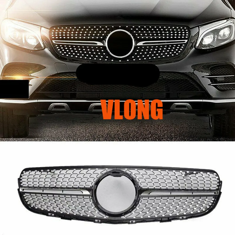 

Diamond Grille front Grill Sport glC450 GLC63 ABS grill for GLC X253 GLC200 GLC250 GLC300