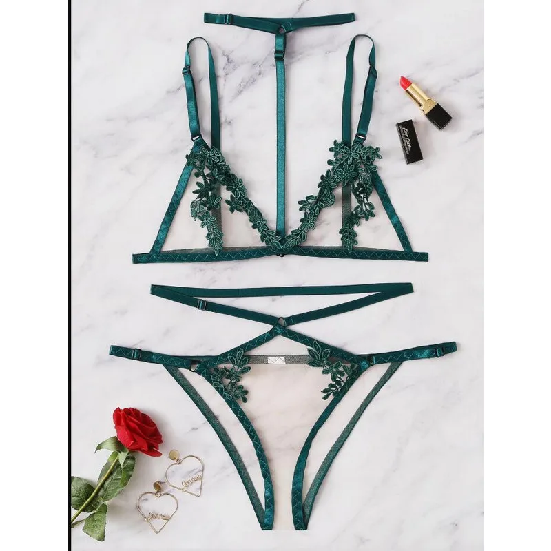 Кружевной бесшовный бюстгальтер без косточек комплект нижнего белья пуш ...