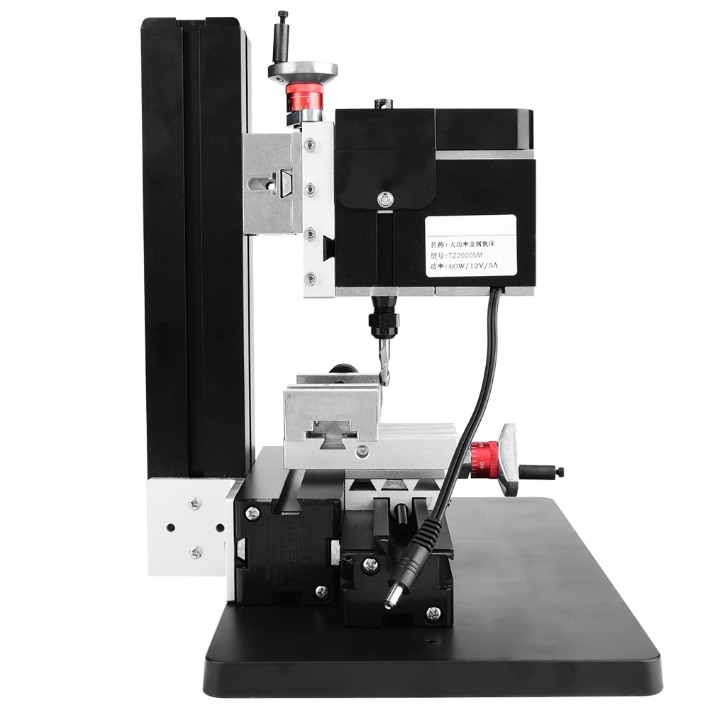 60W 12000RPM Mini Metal Lathe DIY Miniature Milling Machine Miller 100-240V mesa taladro TZ20005M milling table milling table