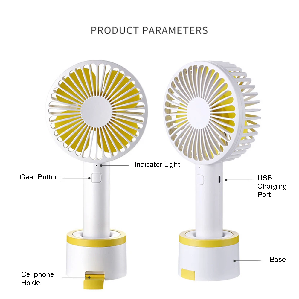 USB воздушный охладитель мини-вентилятор 3 скорости ручной держатель для мобильного телефона Настольный Рабочий вентилятор для офиса дома на открытом воздухе путешествия портативный