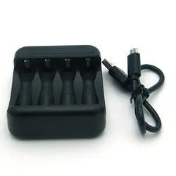Легкий и легко носить с собой Поддержка низкого напряжения зарядки 4 слоты USB зарядное устройство для перезаряжаемые Aa/Aaa/Ni-Cd/Ni-mh