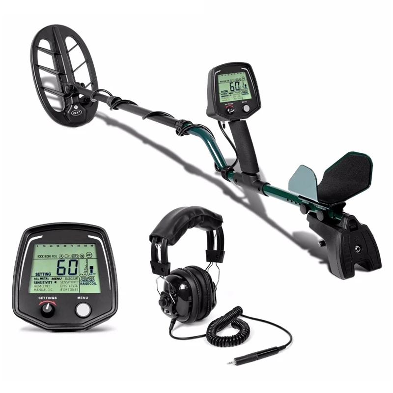

LCD Display Metal Detector Treasure Gold Digger Headphone Sensitivity waterproof