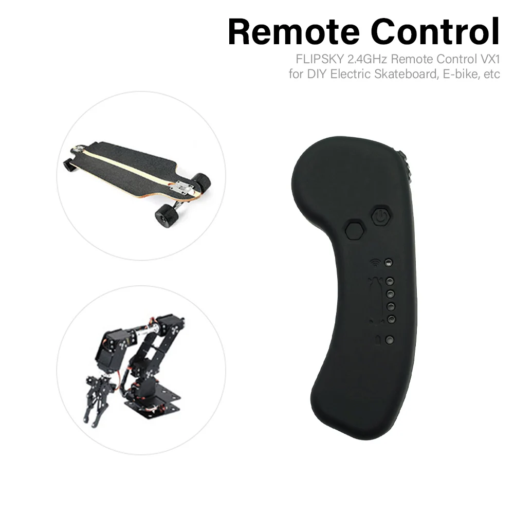 

2.4GHz VX1 Remote Control Transmitter with Receiver for DIY Electric Skateboard Single V4 ESC