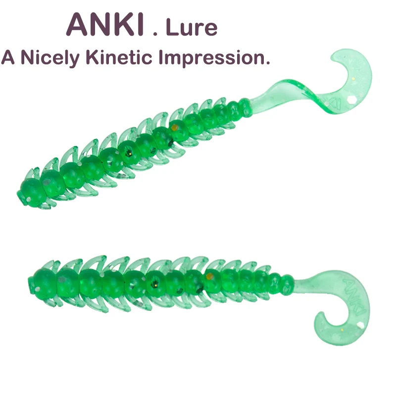 

ANKI Fishing Soft Lure 2.5g 7.5cm bugsy salt Artificial 6pcs Bait Carp Fishing Lure Trout Zander Pike Swimbait Jig lure