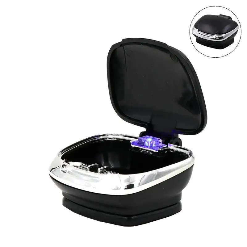 Plastic Car Ashtray LED Lights Car Ashtray Personality Innovative