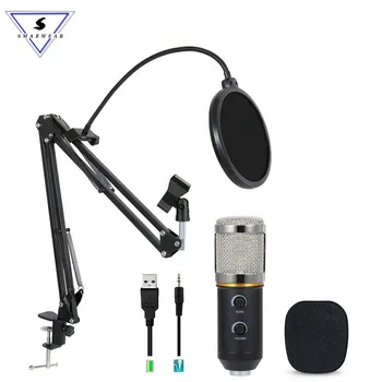 

MK-F200TL Professional Microphone USB Condenser Microphone Video Recording Wired Karaoke Studio Microphone kits For PC Computer
