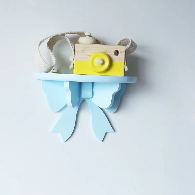 

Nordic Style Shelf Cute Bow Princess Room Decoration Shelves For Kids Room Store Wall Shelf Modern Photography Accessories