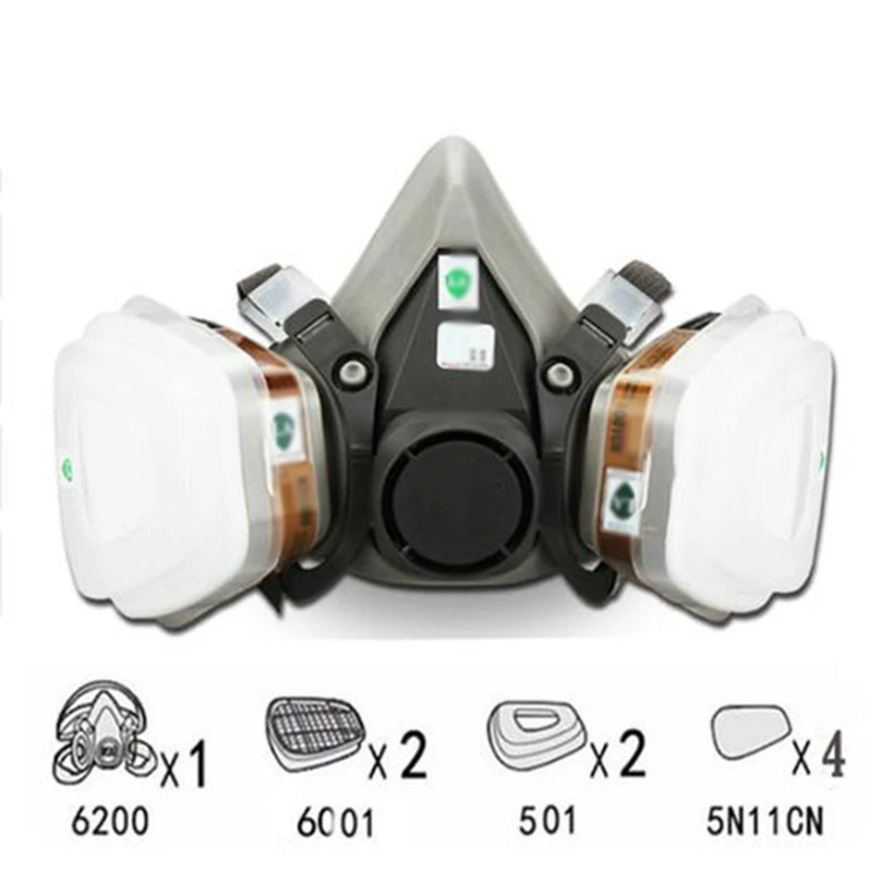 

Anti Dust Fog Gas Mask Respirator Safety Protective Filter Half Face Masks
