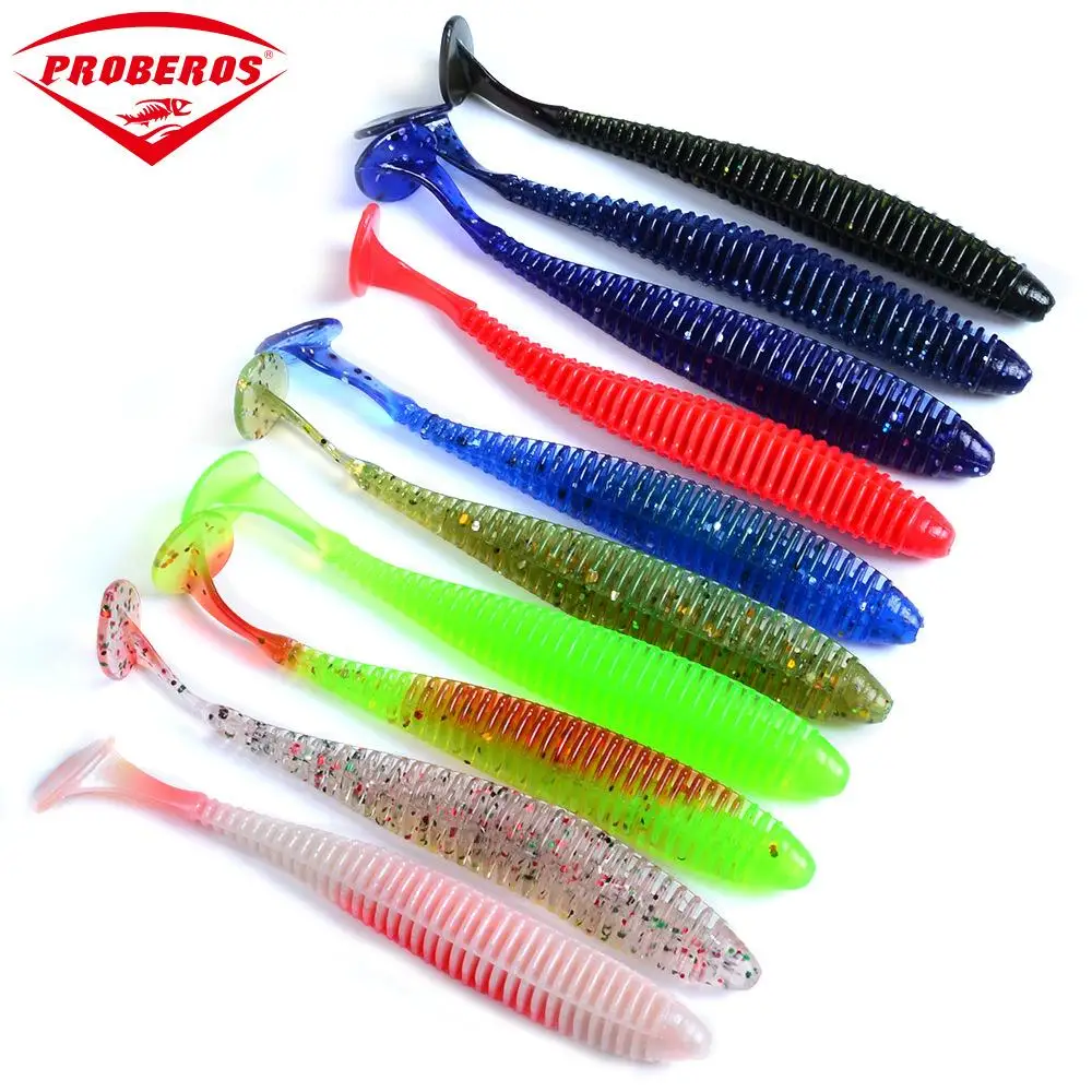 

2019 New 10 Pcs 8.5cm/2.4g Soft Noodle bug Fishing Lures Soft Lure Fishing Baits Fishing Tackle Pesca Shad Swimbaits Silicone