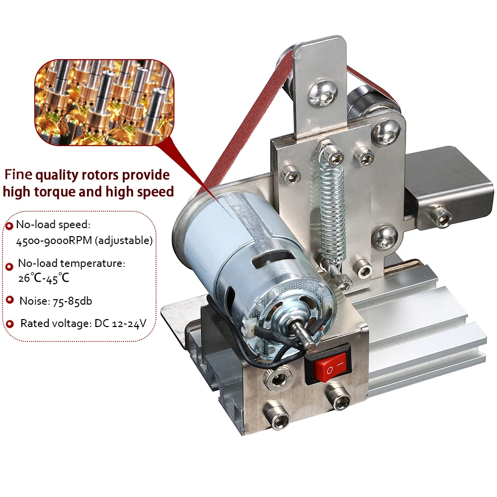 Многофункциональный Электрический ленточный шлифовальный станок Настольный ленточный шлифовальный станок шлифовальный мини-инструмент для полировки