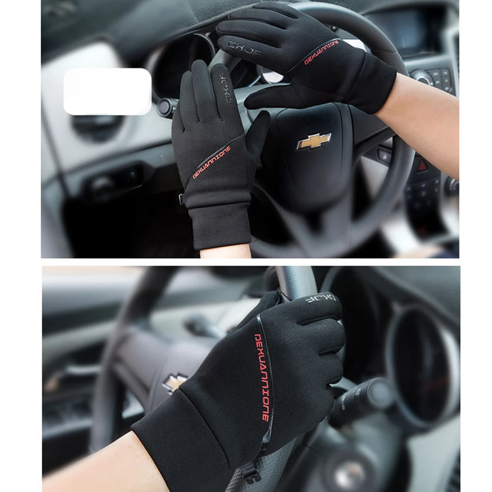 Зимние спортивные перчатки полный палец Сенсорный экран перчатки Нескользящие теплые перчатки для занятий спортом на открытом воздухе перчатки для мужчин и женщин