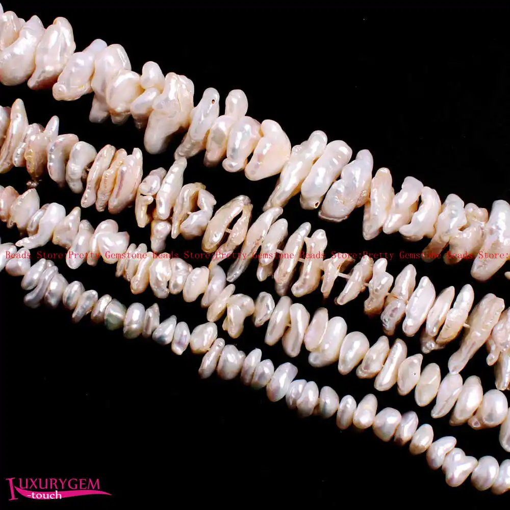 

Free Shipping Multicolor Natural Freshwater Pearl Washer Shape DIY Gems Loose Beads Strand 15" Jewelry Making wj410