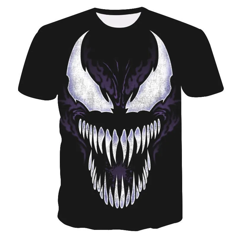 

Zollrfea Hot Sale Summer Men Casual T-Shirt New Design Venom 3D Printed T-shirts Short Sleeve Fitness T-shirt Male BD1098