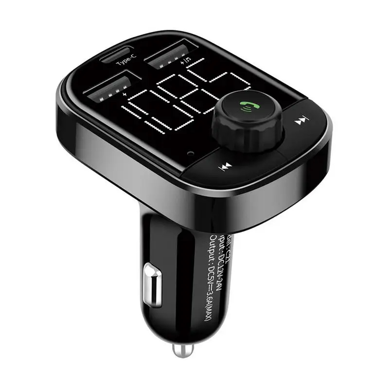 Vehicle Mounted MP3 Vehicle Wireless Player Type-c Fast-loading Wireless Hand-free FM Transmitter Vehicle Mounted MP3 Vehicle Wireless Player Type-c Fast-loading Wireless Hand-free FM Transmitter