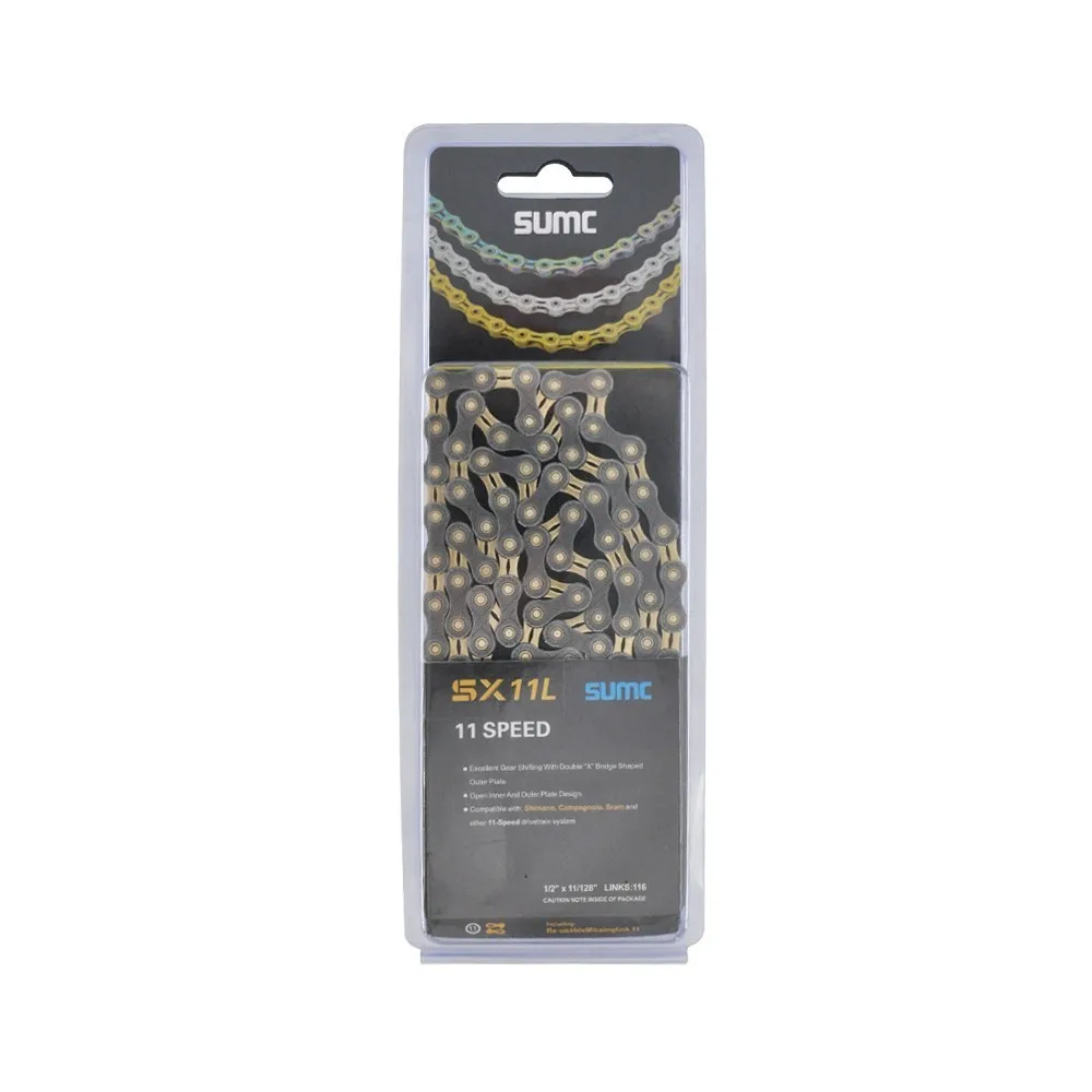 SUMC 8/9/10/11S Bicycle chain with missing link Mountain Bike 24/27/30 speed Chain Folding Road Bike Bicycle Chain