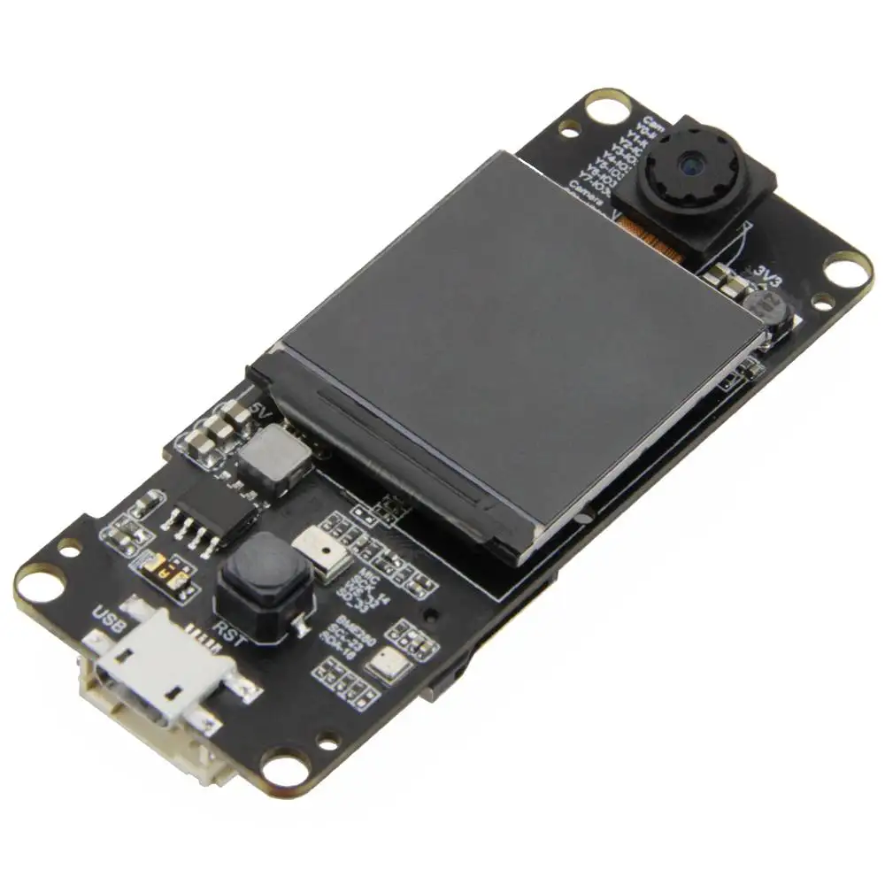 T-camera Plus ESP32-DOWDQ6 8MB SPRAM OV2640 модуль камеры 1,3 дюймов дисплей с нормальным объективом/объективом рыбий глаз камера Wifi bluetooth плата