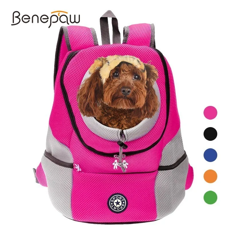 Benepaw Comfortable Small Dog Backpack Travel Breathable Mesh Puppy Dog