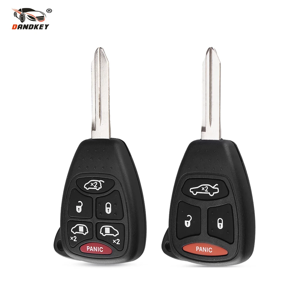 Чехол для автомобильного ключа Dandkey 4 6 кнопок Chrysler 300 Aspen Dodge Dakota Durango Jeep Grand Cherokee