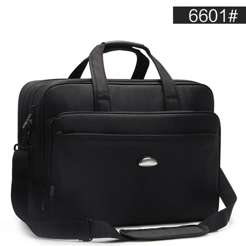 Comprar Gran capacidad hombres de negocios 17 pulgadas maletines bolsos negros hombres impermeable ordenador portátil maletín de viaje masculino bolso de hombro