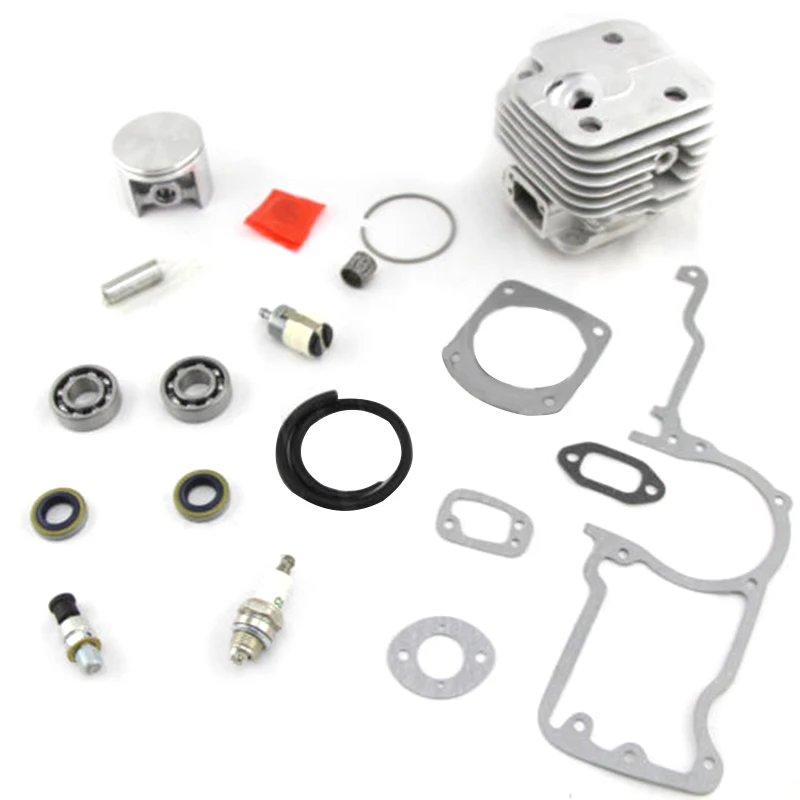 

Cylinder Piston Pin Bearing kit Gasket Set Fuel Line Filter Spare Plug Decompression Valve Oil Seals For HUS/QVARNA 272K 272XP