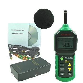 

MASTECH MS6701 Autoranging Digital Sound Level Meter Decibel Tester WITH RS232 INTERFACE and Software , 30dB to 130dB