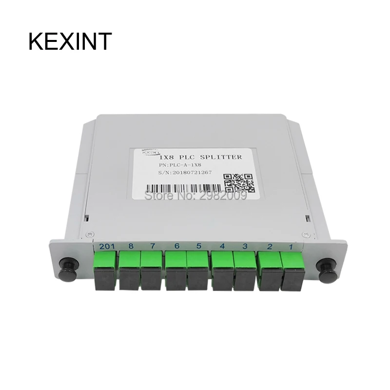 

Factory Directly PLC Splitter SC/APC 1*8 Insertion /LGX /Cassette type Fiber Optic / 10piece