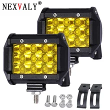 1 Pair Ha Condotto La Luce Bar 36 w 4 pollici Spot Luce di Nebbia di Guida Off Road Barca di Guida Ha Condotto La Luce del Lavoro per il Ritiro I Camion ATV SUV Jeep Lampada