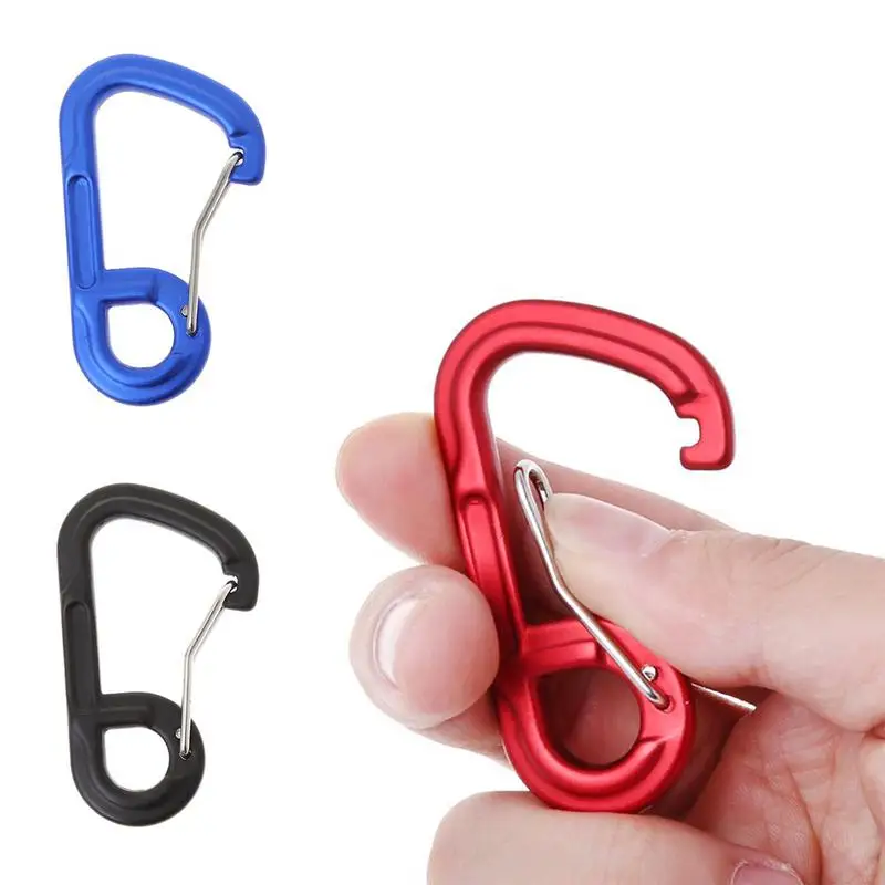 

High Quality Aluminum Alloy Carabiner Camping Tool Outdoor Key Chain Clip Travel Carabiner 1Pcs
