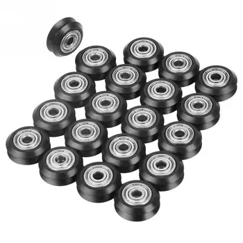 

Hot 20pcs V-shape Pulley Groove Wheel 5mm Bore 625 Bearing Pulley Accessories Hardware Tools for CNC 3D Printer