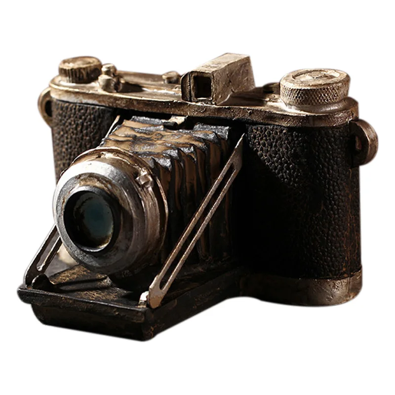 

Vintage Camera European Style Handwork Decoration Imitation Furniture Miniatures Vintage Resin Camera Ornaments