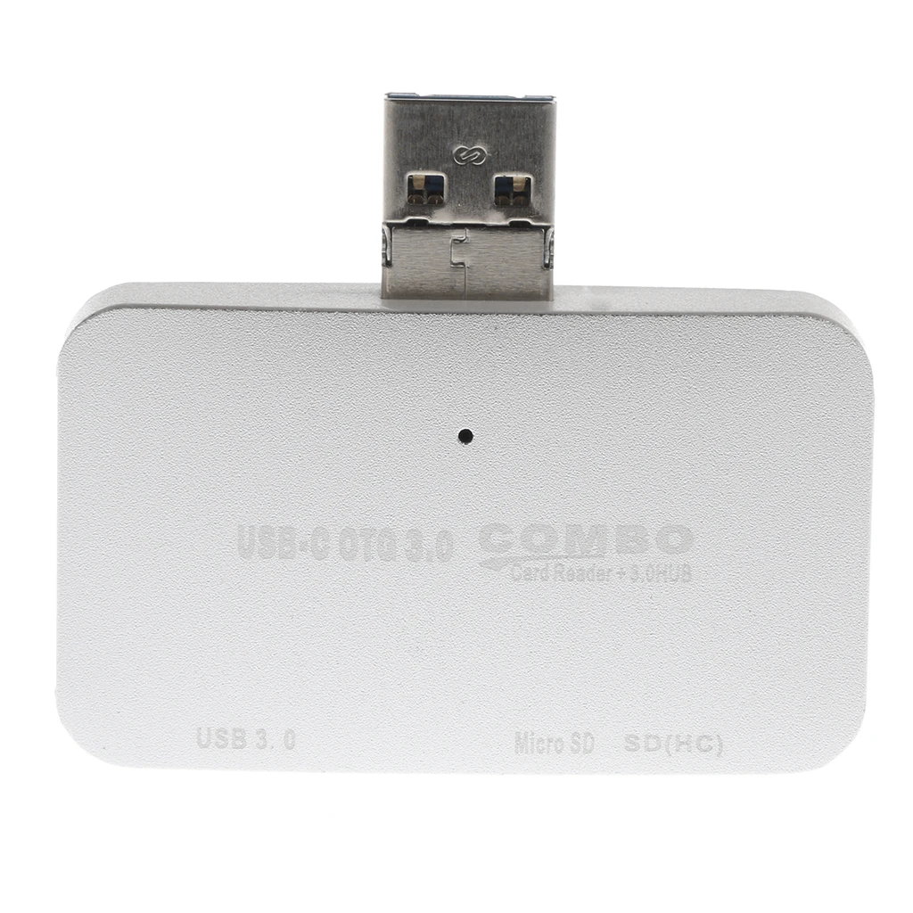 Dovewill USB3.0 Micro USB Combo USB кардридер с OTG для TF/SD ноутбука Серебро