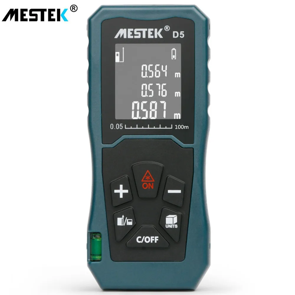 

MESTEK D5 60M Laser Distance Meter Laser Rangefinder Area Volume Measuring Reference Adjusting Data Record Rangefinder