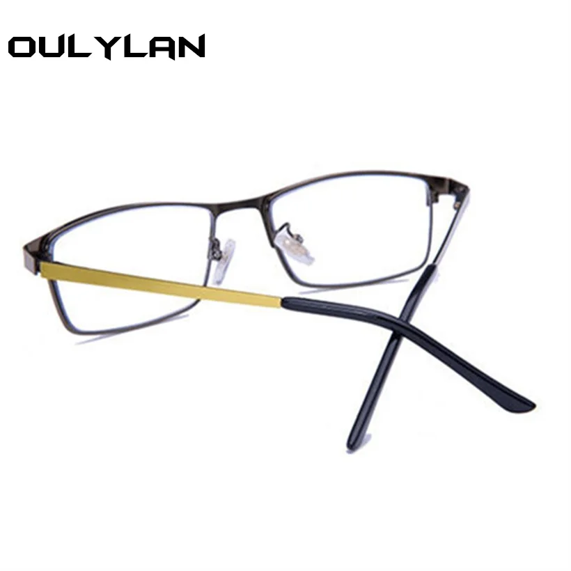Oulylan, прогрессивные, Мультифокальные очки для чтения, мужские, анти-синий светильник, сплав, близкое дальнее зрение, очки, дальнозоркость, диоптрия+ 1,0 1,5