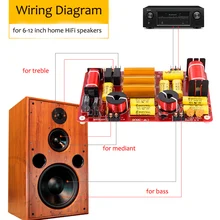 LEORY 600 Вт домашний кинотеатр звуковая панель динамик делитель частоты регулируемый 4-8 Ом высокого класса Hi-Fi 3 Way кроссовер делитель частоты