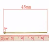 Lovely 300 Bronze Tone Copper Ball Head Pins 4.5cm(1-6/8
