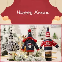 Великобритания Рождество Санта бутылка вина вечерние крышка уникальный украшение партии сумки подарочные пакеты наборы для ухода за кожей