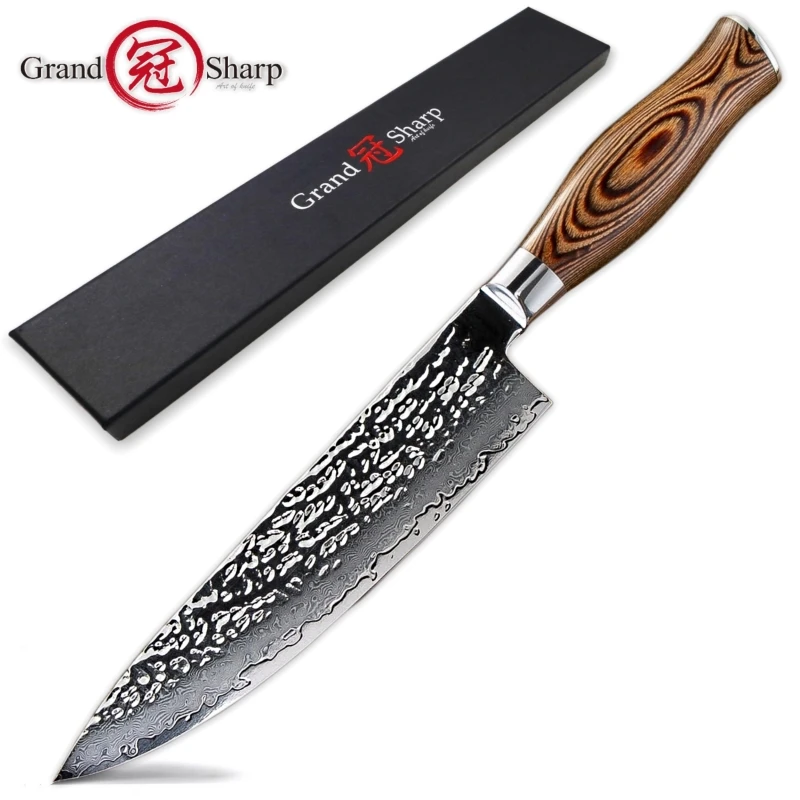  Damascus Chef Knife vg10 Japanese Kitchen Knives 67 layers Damascus Guyto Knife Chef's Cooking Tool - 32960110387