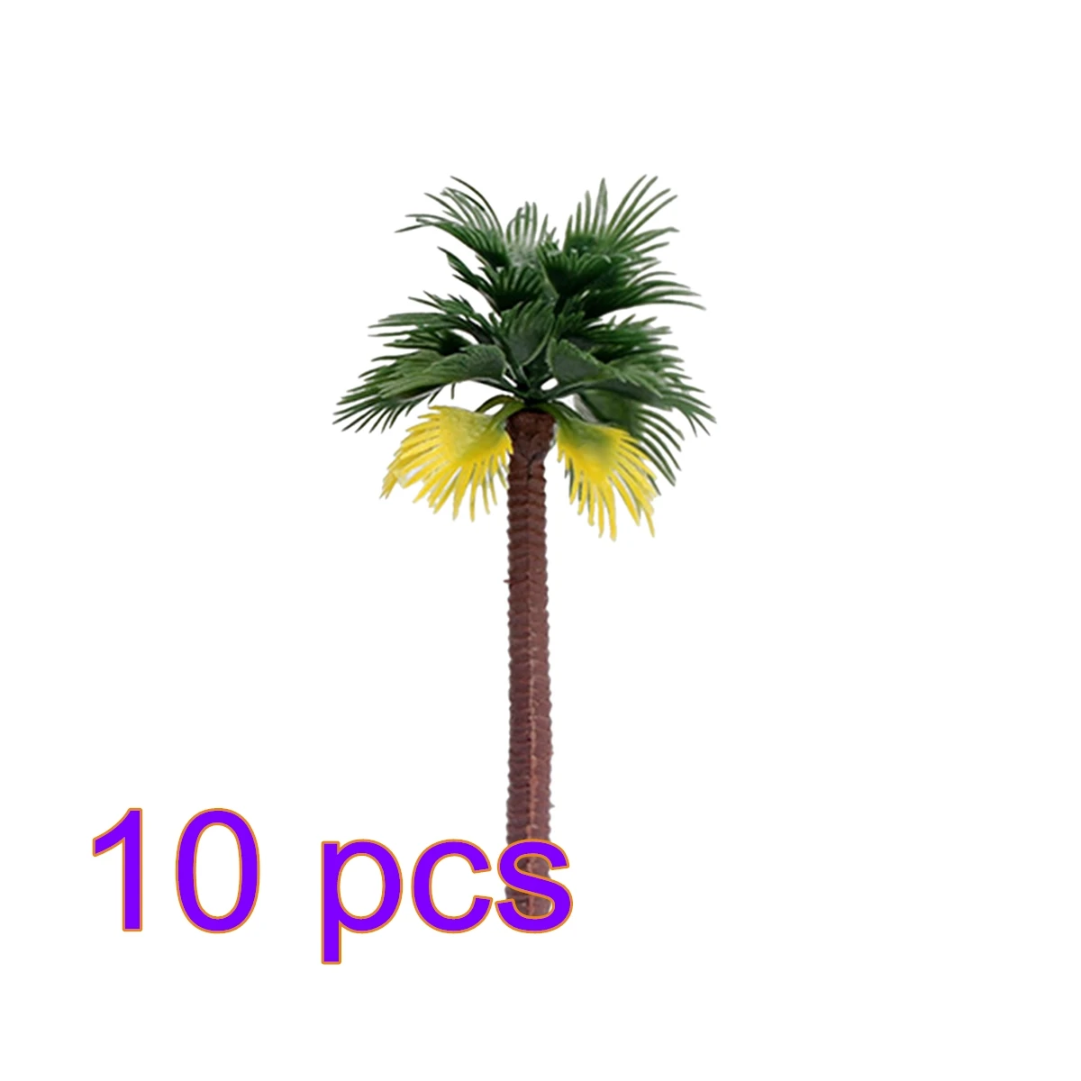 

10pcs 9cm Plastic Coconut Palm Tree Train Railroad Architecture Diorama Tree Model Model Building Accessories Toys Hobbies