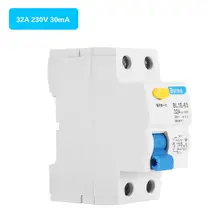 BL1E-63 32A 1P+N RCCB Residual Current Circuit Breaker 230V 30mA Short Circuit Protection Current residual circuit breaker 10pcs hydraulic electromagnetic circuit breaker hd 30 1p 23a device protects the over magnetic circuit breaker