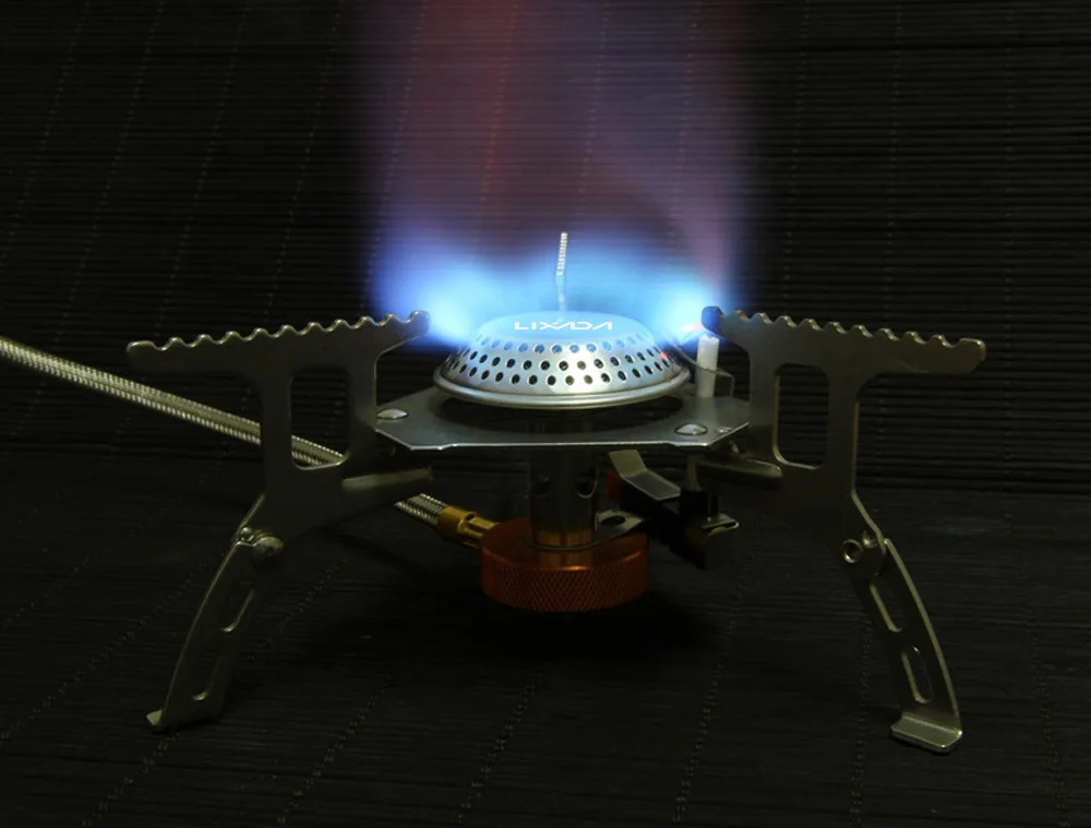 Lixada Складная кемпинг газовая плита с плитой адаптер 3000 Вт газовые горелки