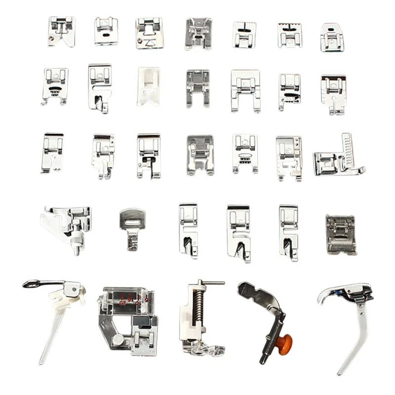 32 Pcs Sewing Machine Foot Feet Presser Domestic Tool Kit For Brother Singer 