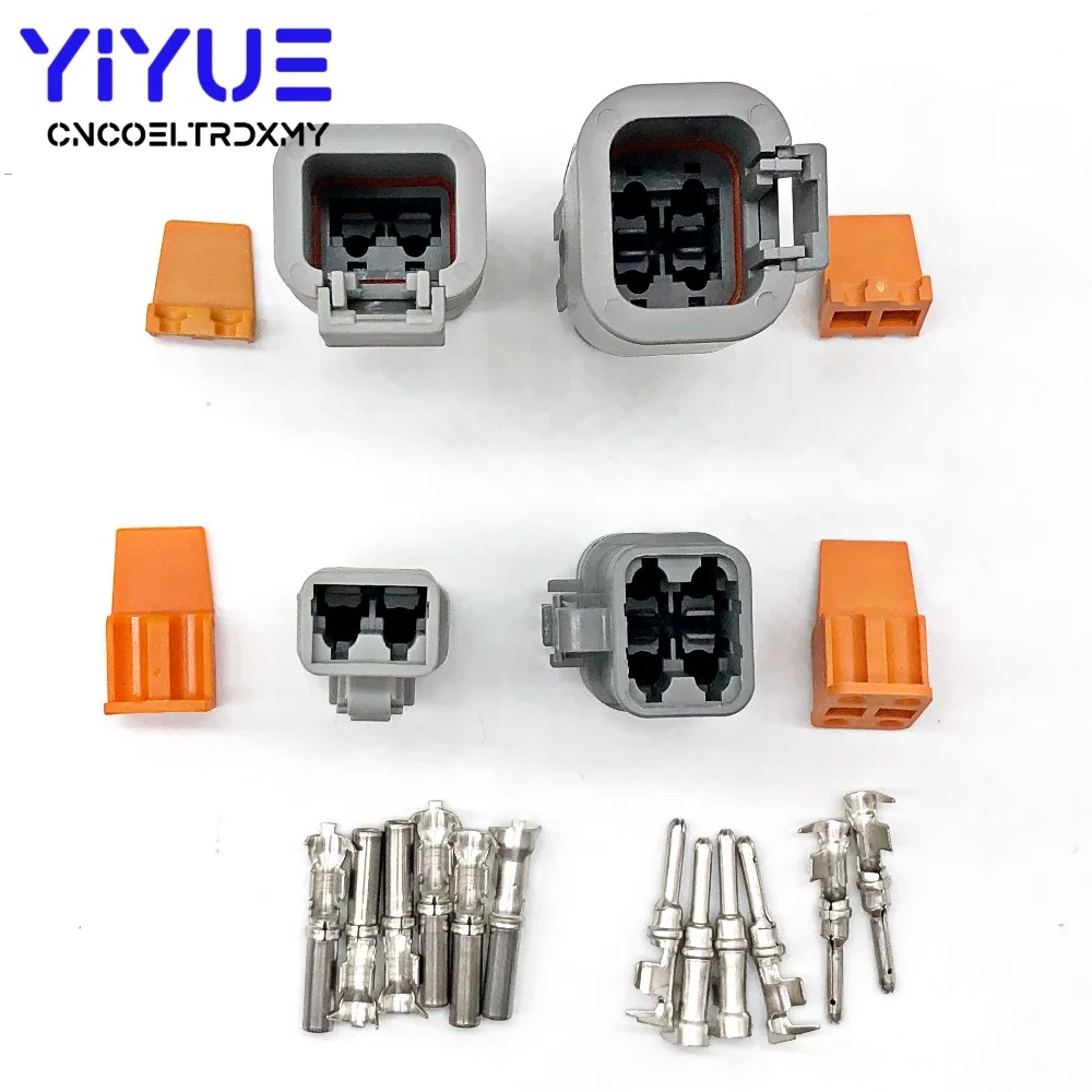 1 компл. Deutsch DTP 2/4 Pin DTP06 4S/DTP06 2S/DTP04 4P Gray мужской женский водонепроницаемый