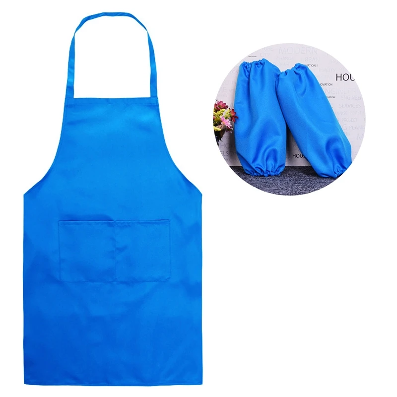 NEW 2019 Fashion Lady Women Unisex Anti-oil Apron with Sleeves Home House Kitchen Chef Butcher Restaurant Cooking Baking Dress